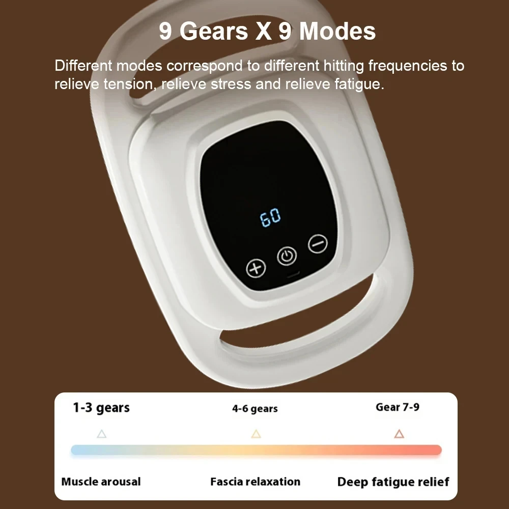 6 مسدس تدليك للرأس لتخفيف العضلات، قرع الأنسجة الع...