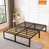 18 Inch Queen Bed Frame, No Box Spring Needed, Heavy Duty Metal Platform Queen Size Bed Frame 5