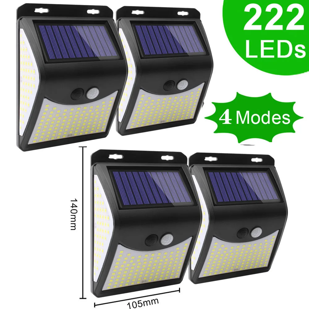 solar powered patio lights 320 LED Garden Solar Light Outdoor Waterproof Solar Lamp with 3 Lighting Mode Motion Sensor Security Wall Light for Street Patio solar post cap lights Solar Lamps