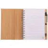 Wood Grain Notepad Spiral Writing Notebook Diary Monthly Planner Book With Pen Office School Stationery Supplies 2