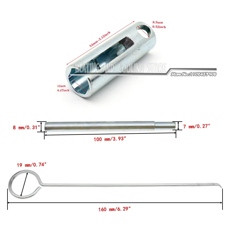 3pcs/Set Heater Glow Plug Wrench Maintenance + Removal Tool For Webasto Eberspacher D2 D4 D4S Filter Removal Hook Tool glow plug,glow plug repair kit