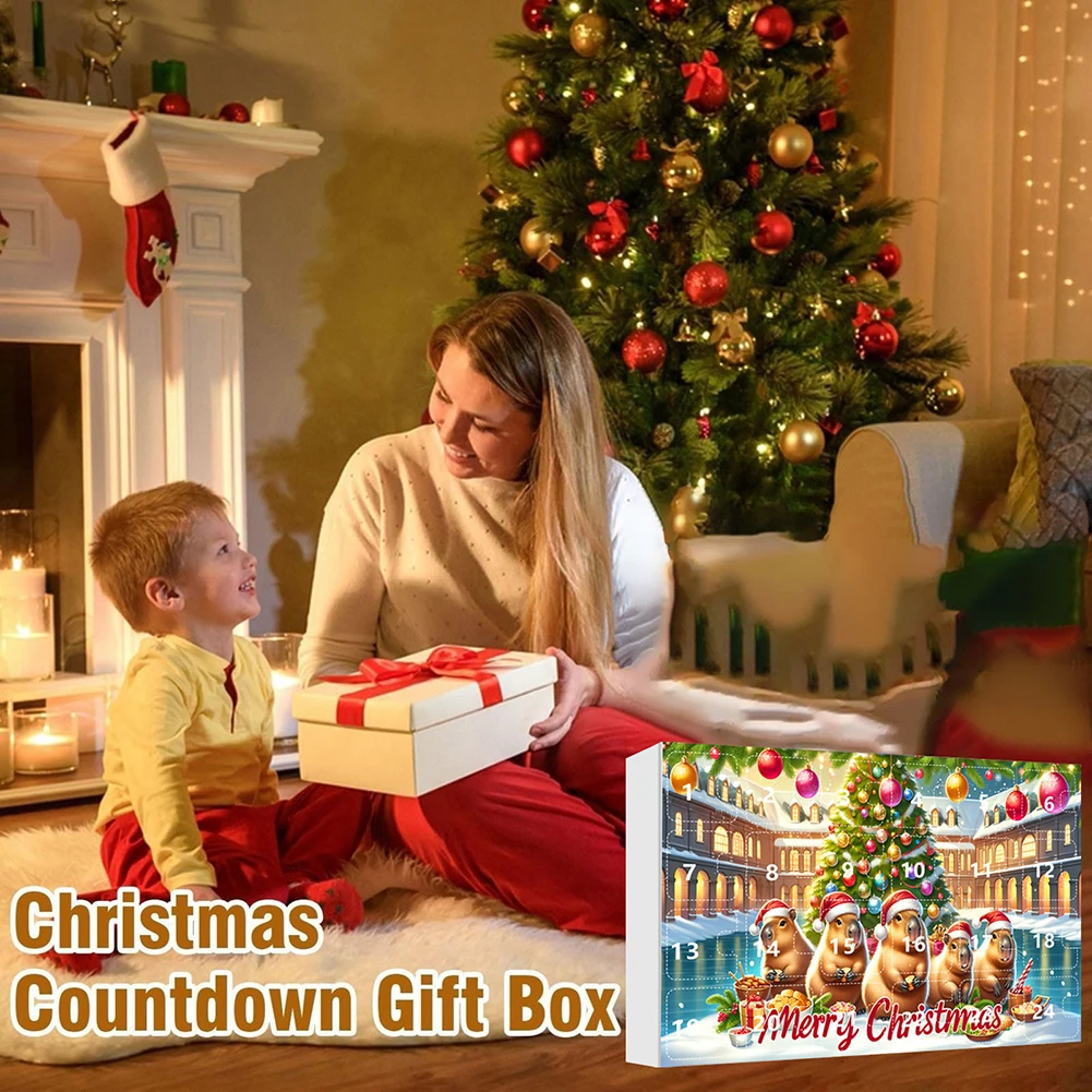 24 Days Advents Calendar Acrylic For Diy Pendants Toys Advents Calendar Care Present Box For Holiday Festival Christmas Gift
