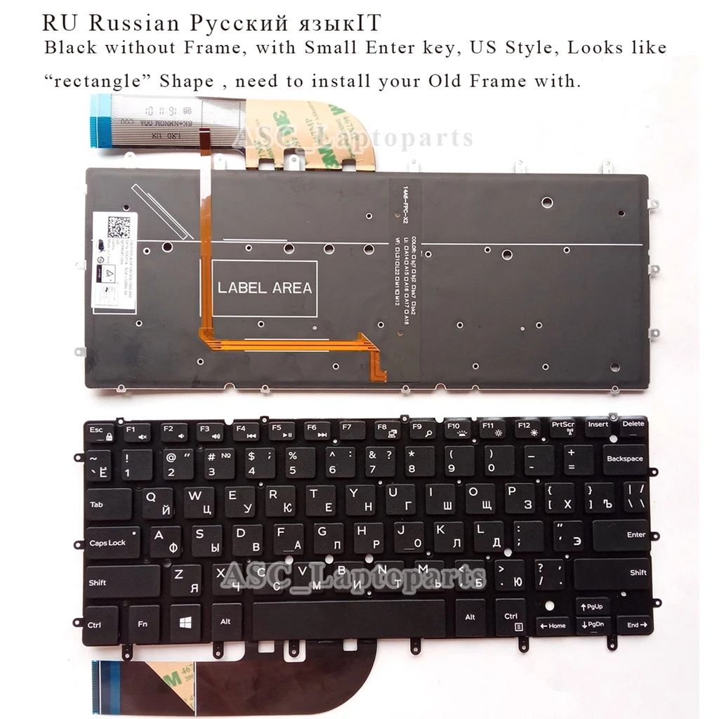 Bàn Phím Laptop Dell Inspiron 13 7347 7348 7352 7353 7359 7547 7548 XPS 13 9343 9350 9360 9370 13 7347 Có Led New 100  I.1202900237