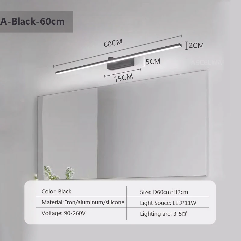 LWL155 Black 60cm