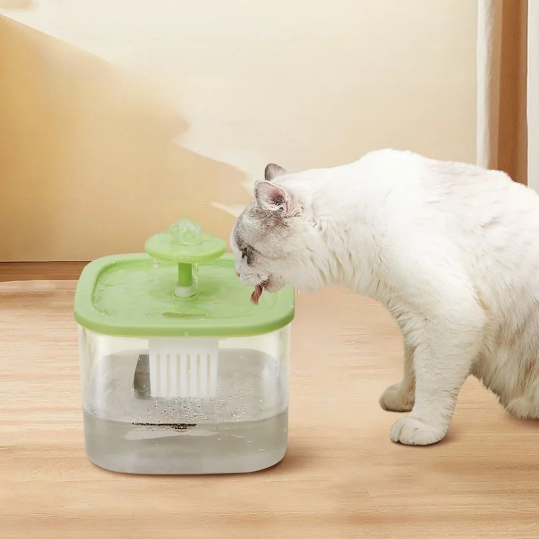 자동 개 물 디펜서 고양이 식수대, 1L