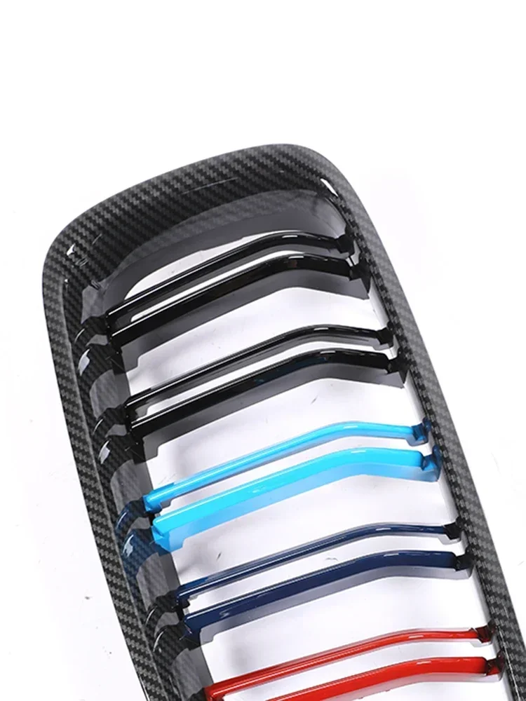 Front Kidney Grille Carbon Fiber M Color for BMW 3 Series F30 F31 F35