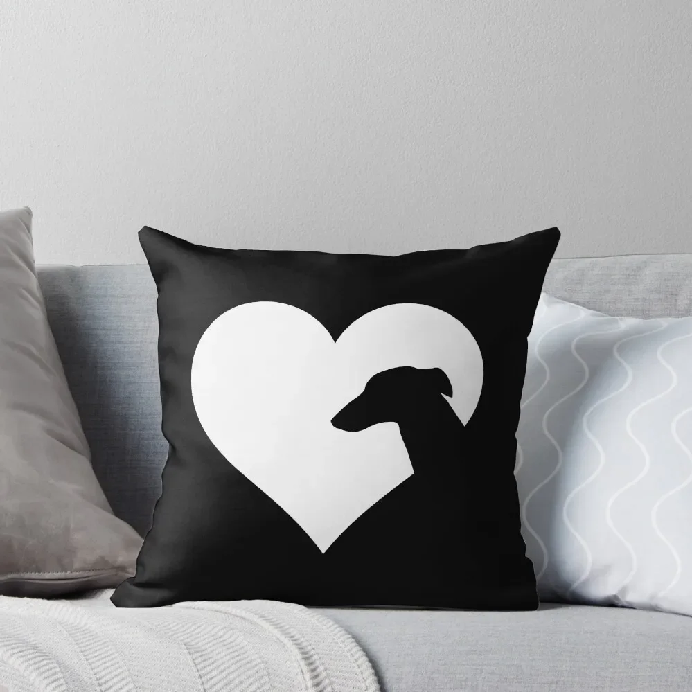 

The Heart of the Greyhound Lover Throw Pillow