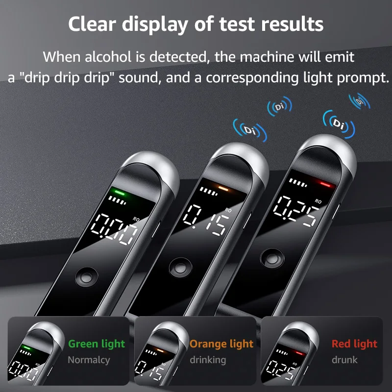Alcohol Tester Breath Alcohol Tester ZBK Automatic Professional Rechargeable Breathalyzer Test Tools