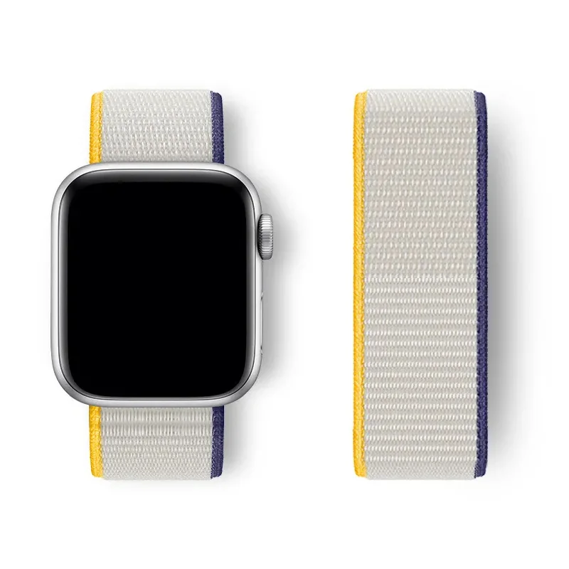 Nylon-Sportarmband für Apple Watch 10 Band 46 mm 42 mm 45 mm 44 mm 41 mm 49 mm 40 mm Armband Correa iWatch Serie 8 9 7 6 5 4SE Ultra 2 – Detail 1