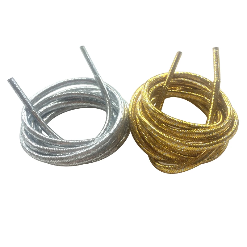 (30 Pairs/Lot) Weiou Gold/Silver Flashing Shiny Shoelaces Metallic Gold Glitter Shoelaces Cool Sneaker Laces For Woman Boots