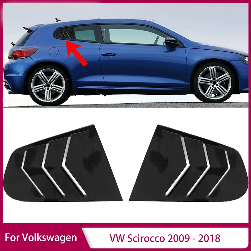 

Заглушки для заднего стекла, жалюзи для вентиляционного отверстия, обшивка, жалюзи для Volkswagen VW Scirocco 2009-2018, автомобильные аксессуары