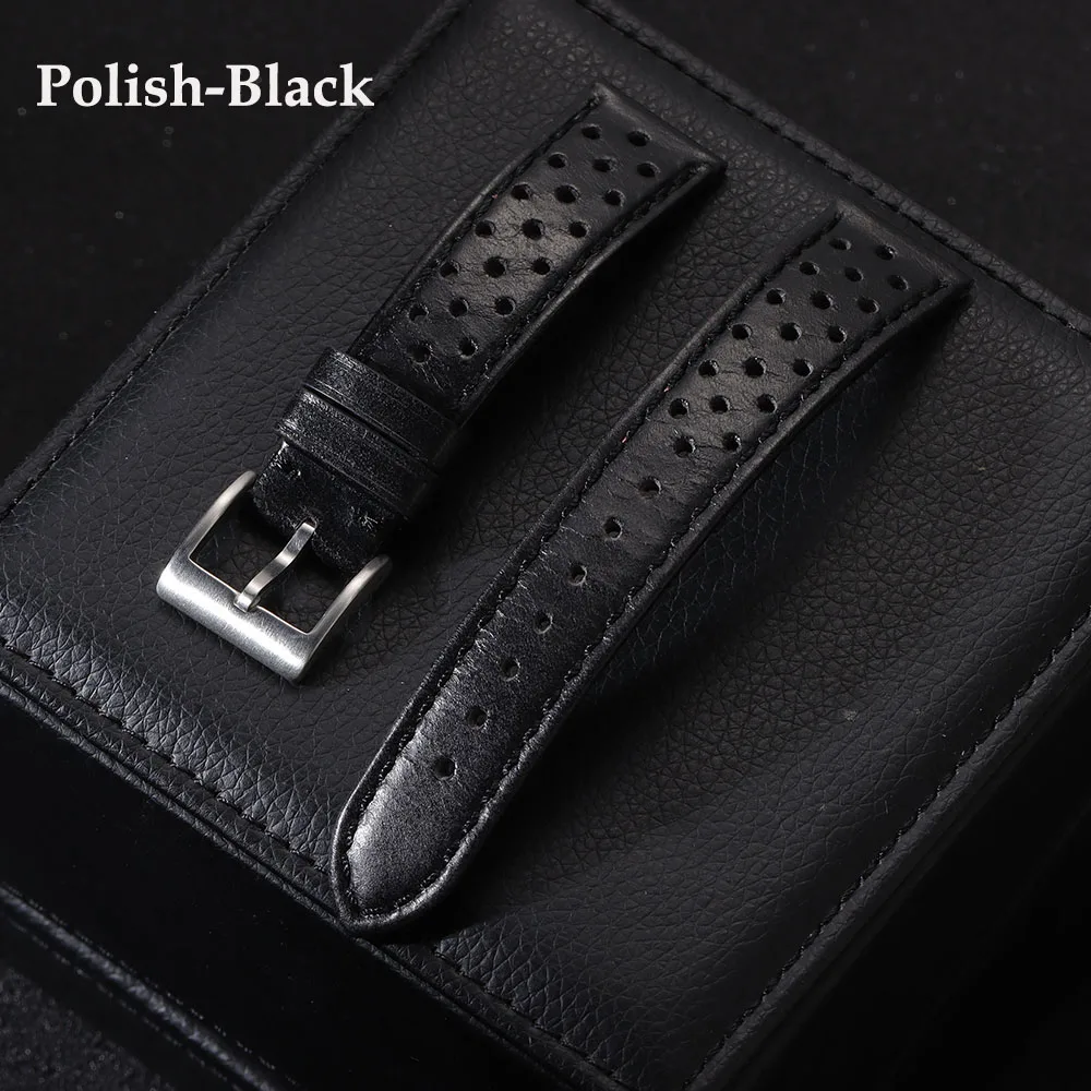Premium Genuine Cowhide Leather Strap - Soft Breathable Retro Wristband