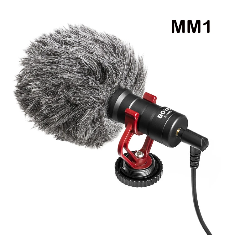 BOYA BY-MM1 Microphone Cardioid Shotgun for iPhone Android Smartphone Canon Nikon Sony DSLR Camera Consumer Camcorder PC Mic 