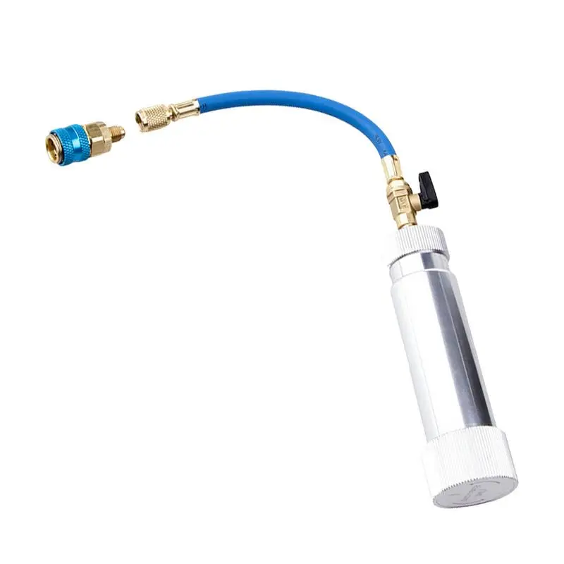 

R134A Oil Dye Injector Oil And Dye Injector Refrigerant Tools Connector Air Conditioning Automotive Filling Tube Adaptor