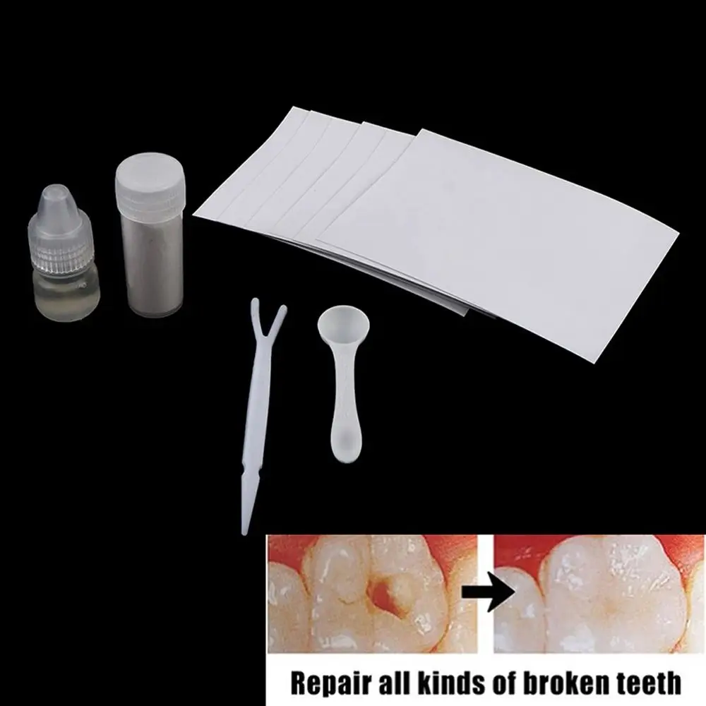 Women Dentures Non-toxic Party Cosplay Tools Fake Teeth Glue FalseTooth Gaps Repair Kit Halloween Denture Glue