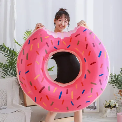 60/70CM Inflatable Donut Swimming Ring Pool Float Beach Sea Party Water Sport Adult Kid Swimming Training To Prevent Drowning