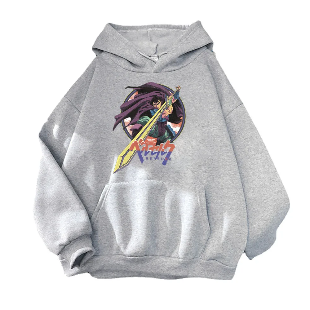

Funny Japan Anime Berserk Guts Hoodie Men Manga Unisex Streetwear Pullover Homme Autumn and Winter Essentials Hoodies