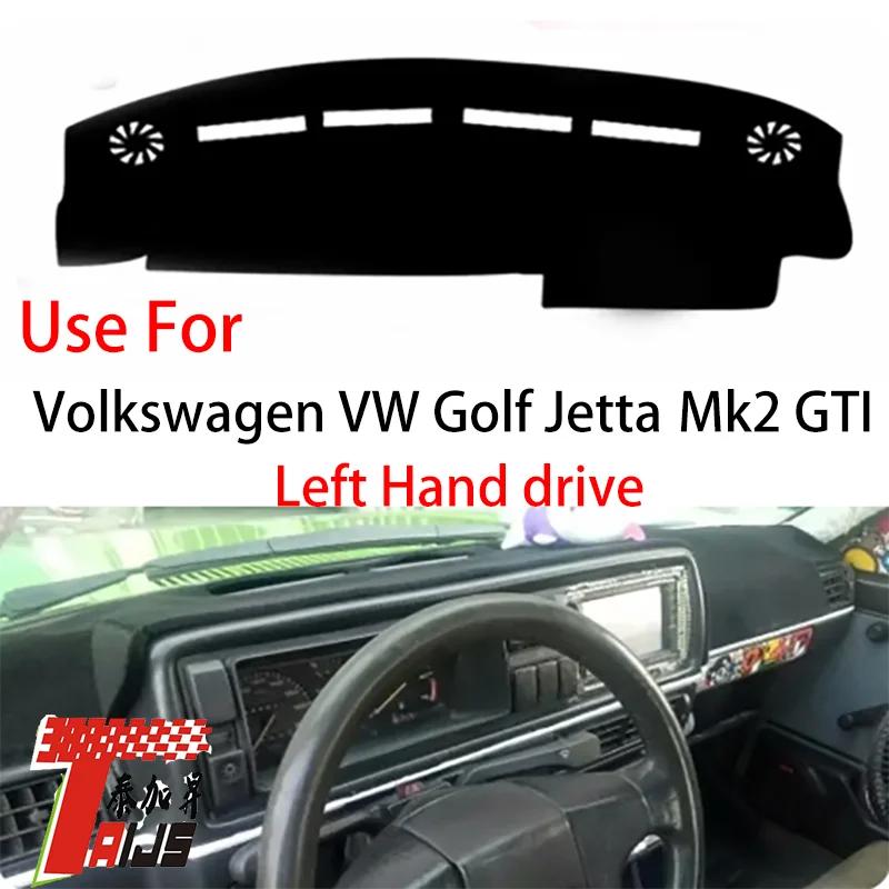 TAIJS Factory Polyester Fibre Car Dashboard Cover For Volkswagen Golf MK2 jetta GTL Left hand drive