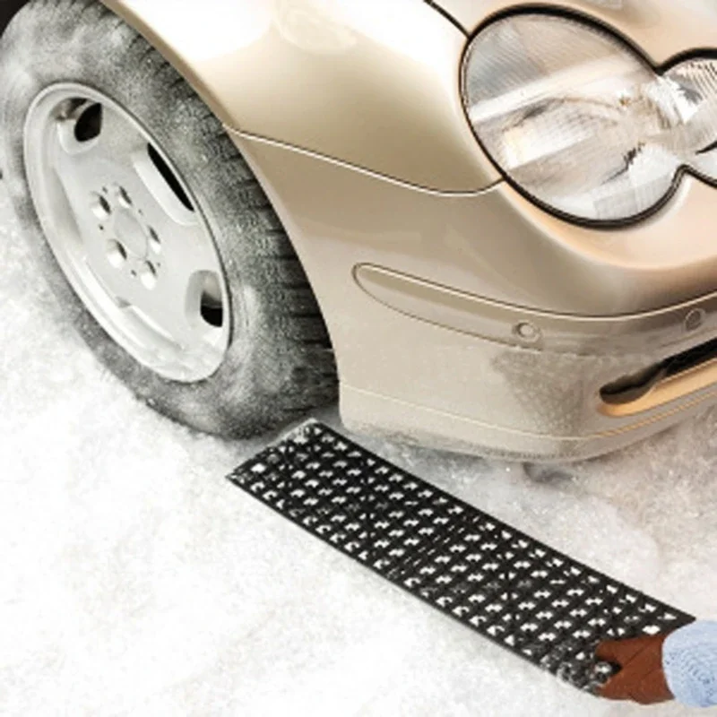 Off-Road Anti-skid Chain Traction Boards 1 Pair Recovery Track Mat for Car Truck Tire Traction Sand Mud Snow Ladder Ramp traction boards