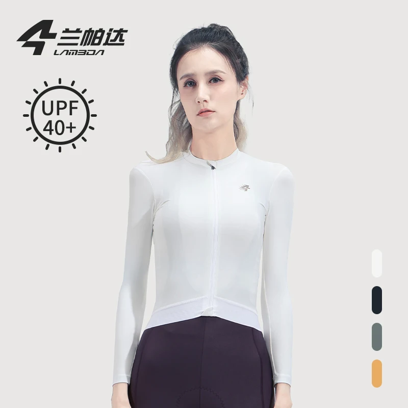 Cycling Jersey Women Long-sleeved UV-proof Spring Summer Road Bike Biking Top Shirts Femal Slim Fit MTB