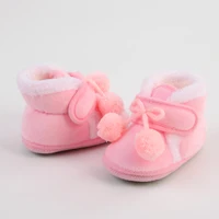 Newborn Booties Baby Socks Shoes Girl Winter Warm Cute Toddler Prewalkers Soft Anti-slip Infant Newborn Crib Crawl Shoes 4