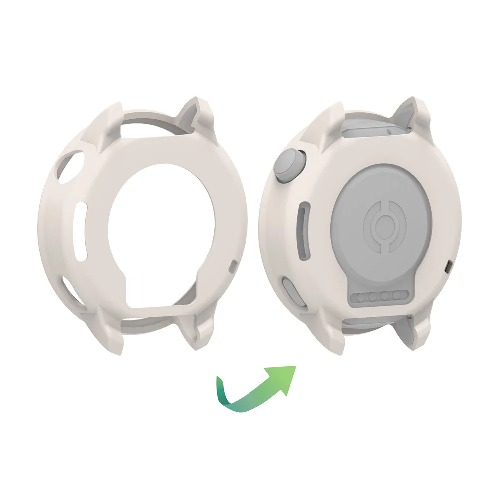 Stylish Silicone Strap with Protective Shell and Case Decoration