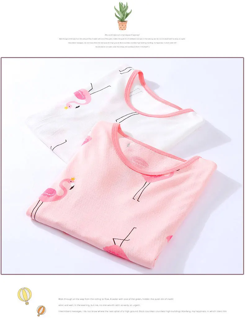 Children Nightgown Summer Short Sleeved Baby Girls Nightdress Cute Cartoon Pink Baby Home Wear Clothes 4-18Y Kids Girls Pajamas Sleepwear & Robes cheap