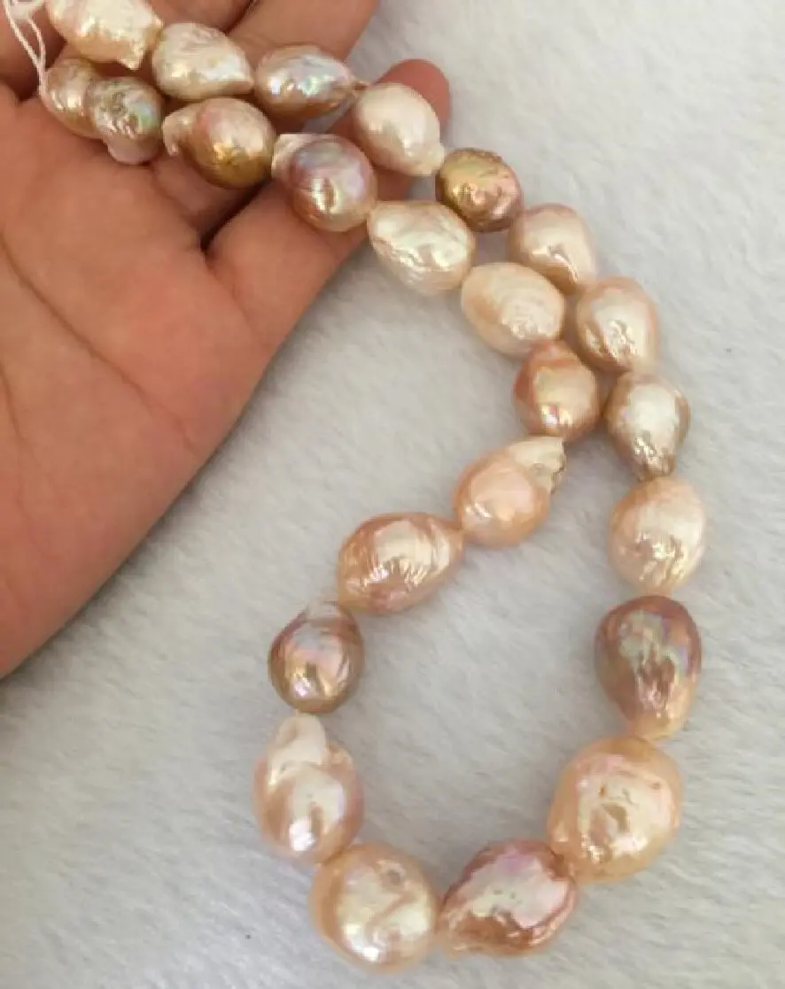 

classic 12-15mm south sea round white pearl necklace 14k/20