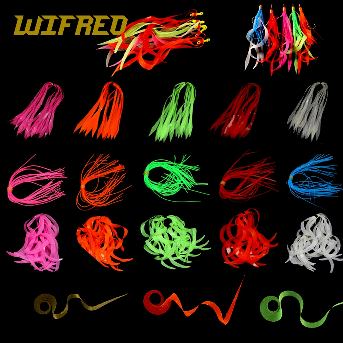 24/48 pezzi jig in silicone gonne richiamo per Spinnerbas Buzzbas gomma fai da te esca artificiale 50 fili richiamo accessori per la pesca  18