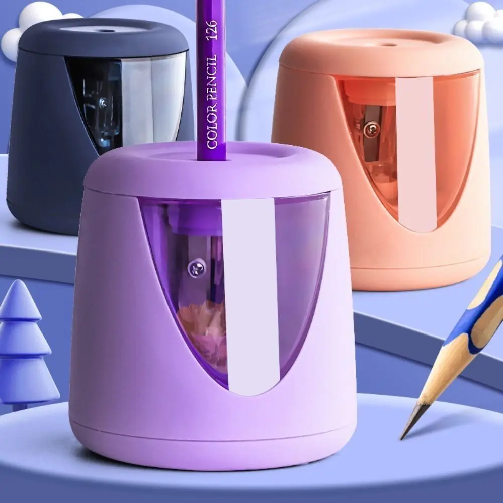 Creative Cute Cartoon Battery/USB/Charging Electric Pencil Sharpener Switch Automatic Pencil Sharpener with Decorative Sticker automatic pencil sharpener cartoon electric pencil sharpener creative pencil sharpener