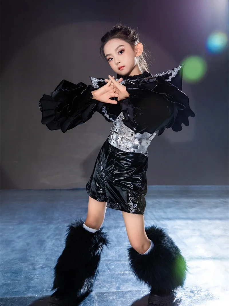 Stage Show Catwalk Girl Clothes From 9 To 12 Years Old Modern Dance Wear Fantasy Clothing Girl Costume