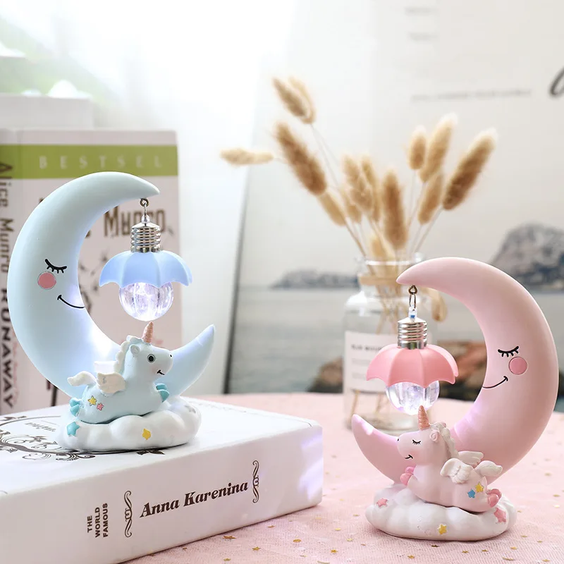 

Unicorn Star Light Decoration Moon Night Light Children's Day Gift for Students