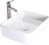 36" Bathroom Vanity Sink Combo Modern Metal Stand Cabinet W/Bottom Shelf & Storage Side Cabinet White Rectangle Vessel Sink 6