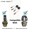 Electronic Earmuf Helmet Rail Adapter Tactical headphone Stand for Howard Leight Impact Sport hunting shooting headset Accessory 2