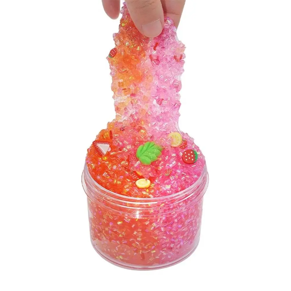 Slime Kit Clear 70ml Slime Kit Super Soft Party Favors Crystal Slime Stress Relief Non-Sticky Crunchy for Girls Boys