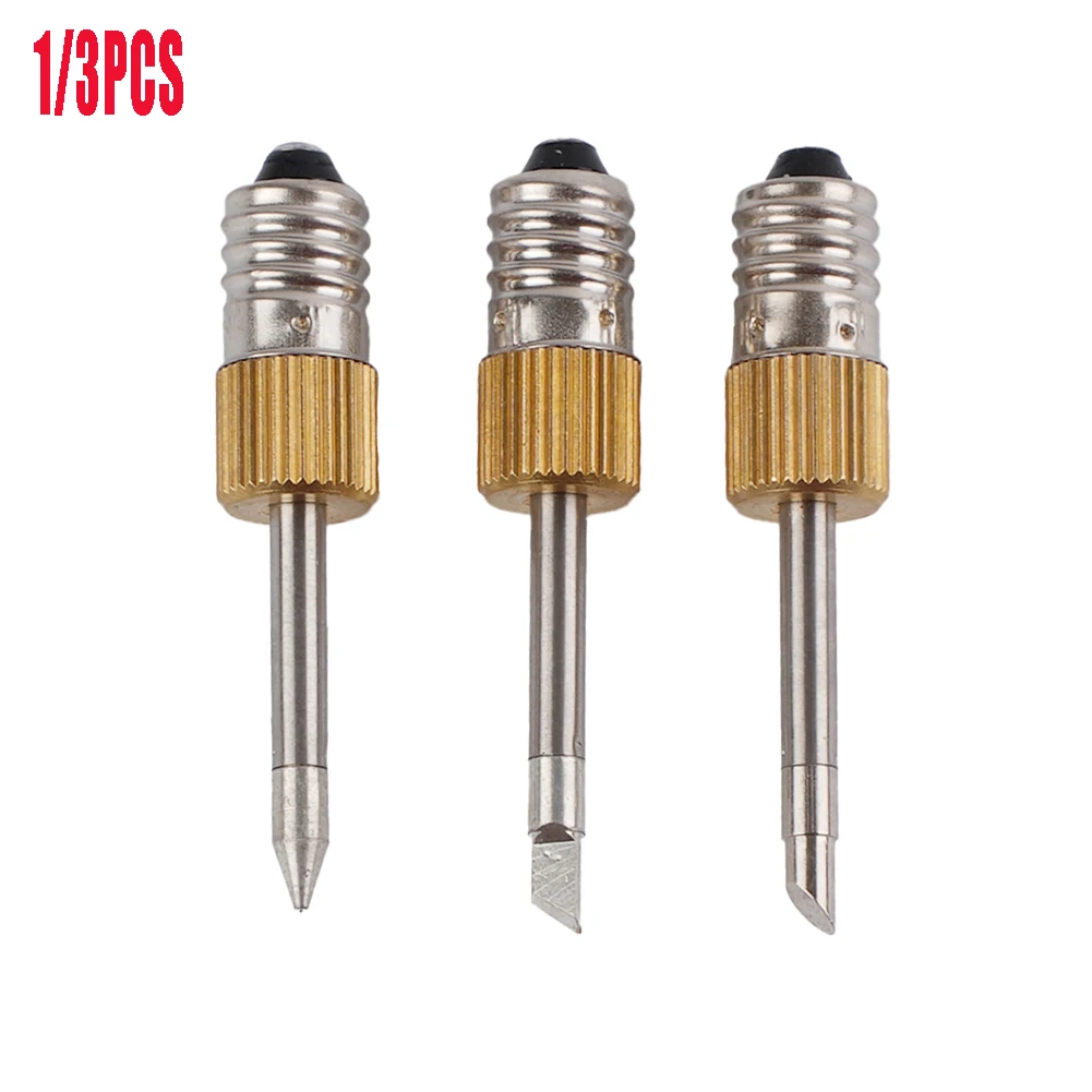 1/3Pcs Soldering Iron Tip Solerding Tools Welding Metalworking Tools For Soldering Iron Tip With E10 Interface repair tools mechanic soldering iron tip refresher clean paste for oxide solder iron tip head resurrection head resurrection