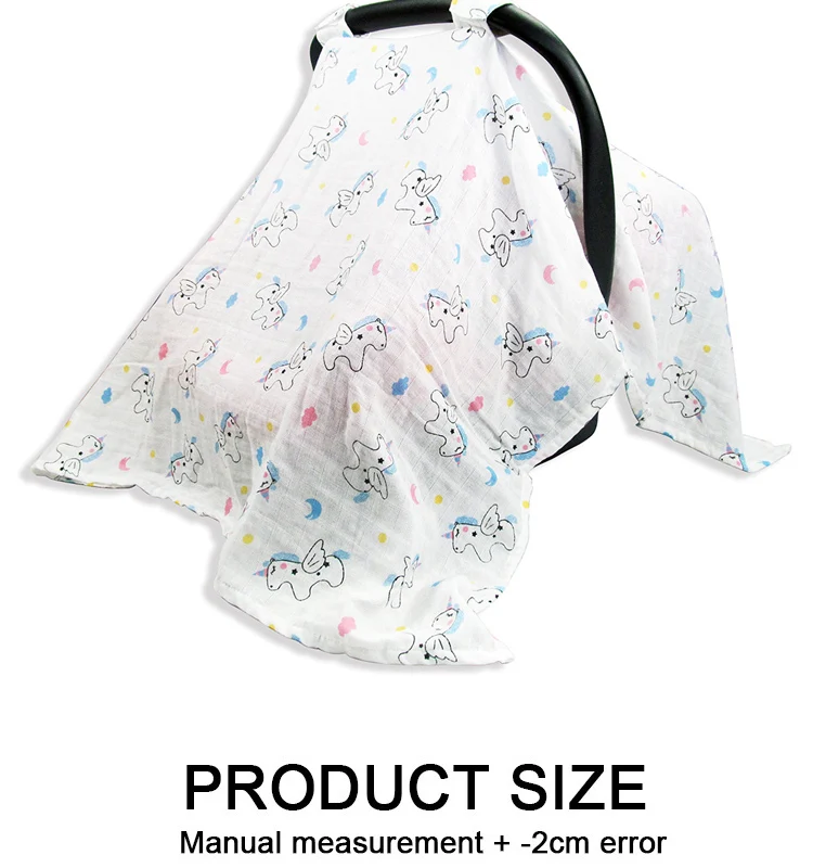 Baby Strollers medium 100% Cotton Muslin Stroller Car Seat Cover Breathable Sun Shade Canopy Dustproof Blanket Nursing Cover Baby Stroller Accessories baby stroller accessories deals	