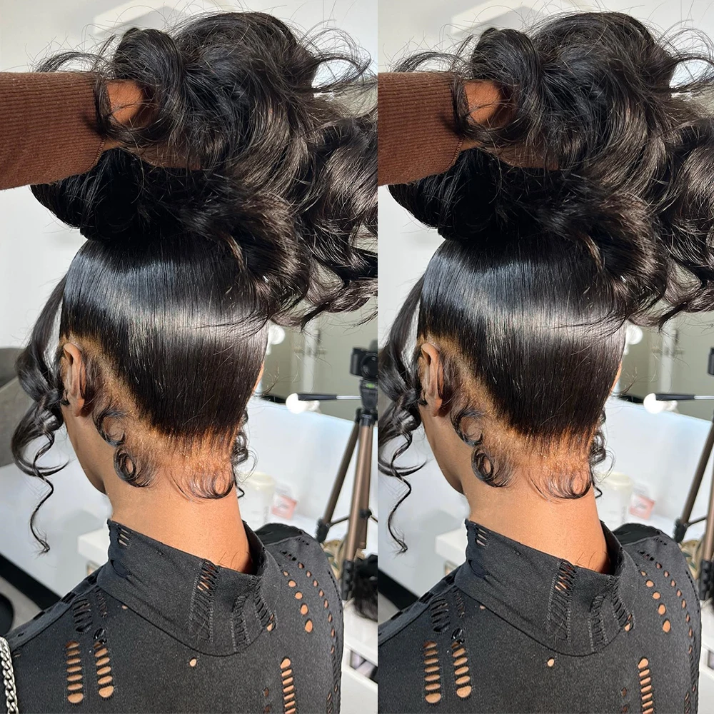 Body Wave Lace Front Human Hair Wig Brazilian Wet And Wavy Water Wave Full 13X4 360 HD Lace Frontal Human Hair Wigs For Women