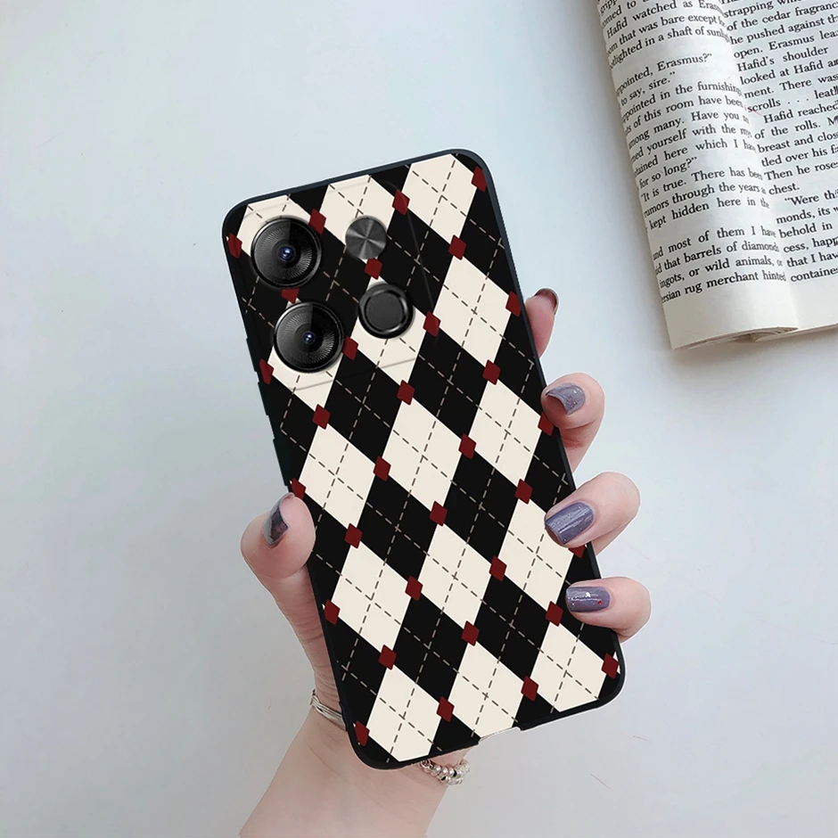 Tecno POP Silicone Daisy Shockproof Phone Cover