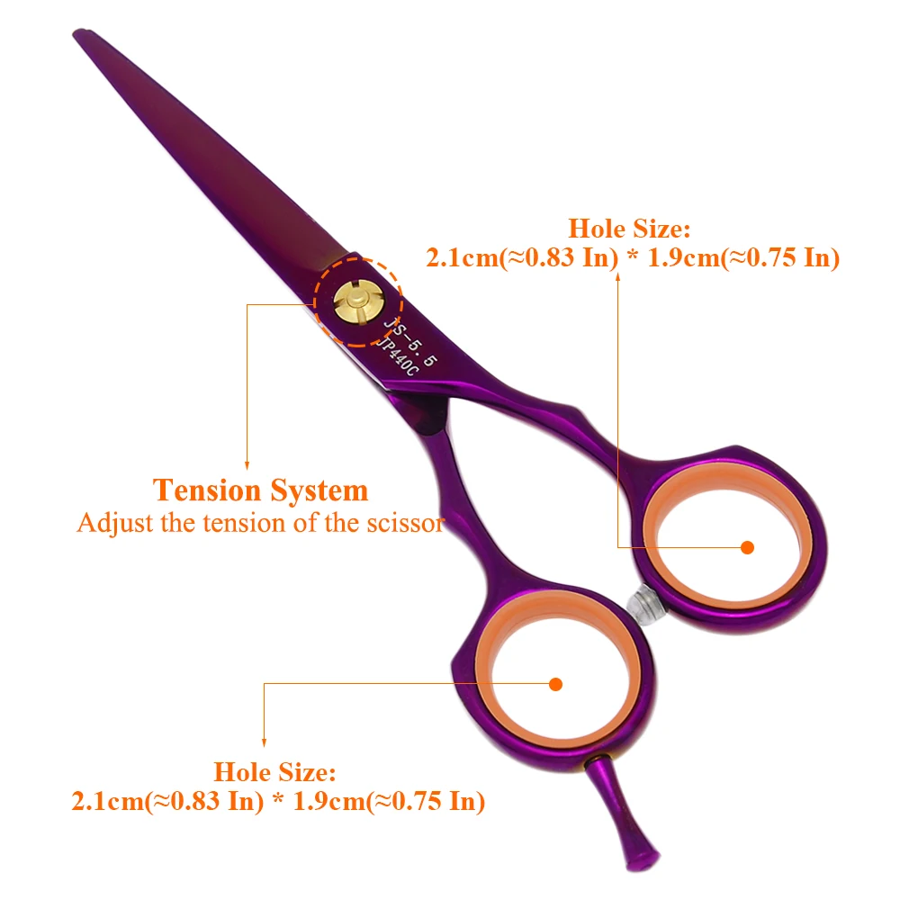 5.5 인치 미용사의 절단 가위 스테인레스 스틸 이발사 가위 가위 살롱 가위 전문 헤어 가위 A0029A