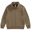Skin-friendly Pure Cotton Long-sleeved Coat Wool Stand-up Rail Sweater Jacket High-quality Autumn And Winter Sweater Custom Logo 5