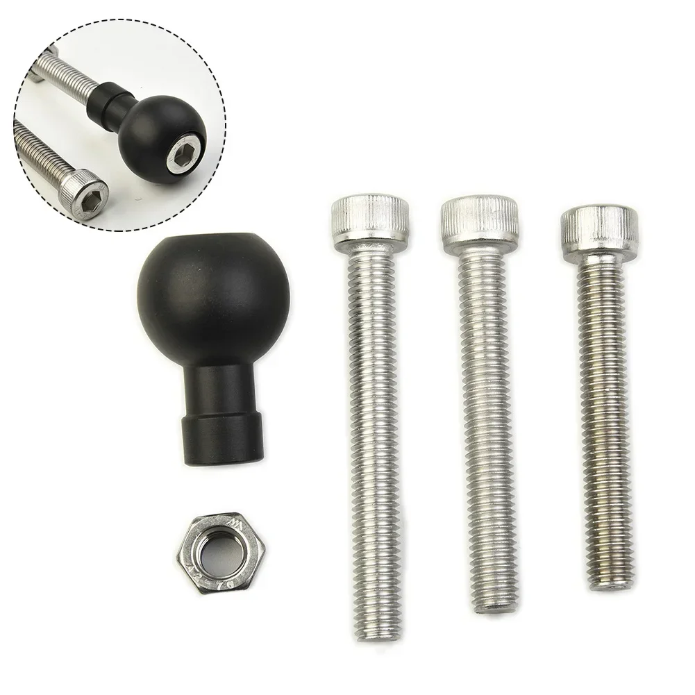 Base A Sfera Per Montaggio Accessori Moto - Compatibile RAM, Con Viti M8, Per Supporti Telefono, GPS, Action Cam