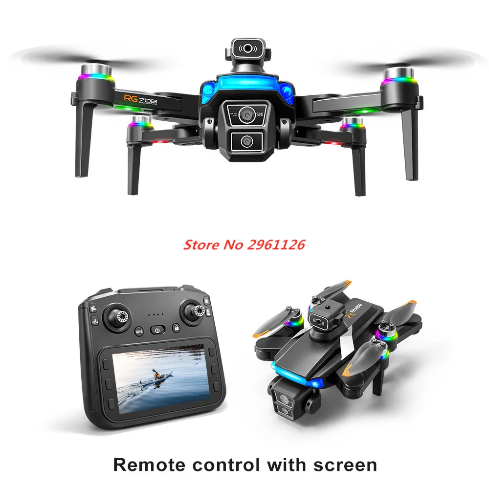 8K HD 카메라 GPS 드론 전문가용 스크린 GPS 드론 5G WIFI 장애물 회피 FPV 드론 브러시리스 대형 스크린 RC 쿼드콥터