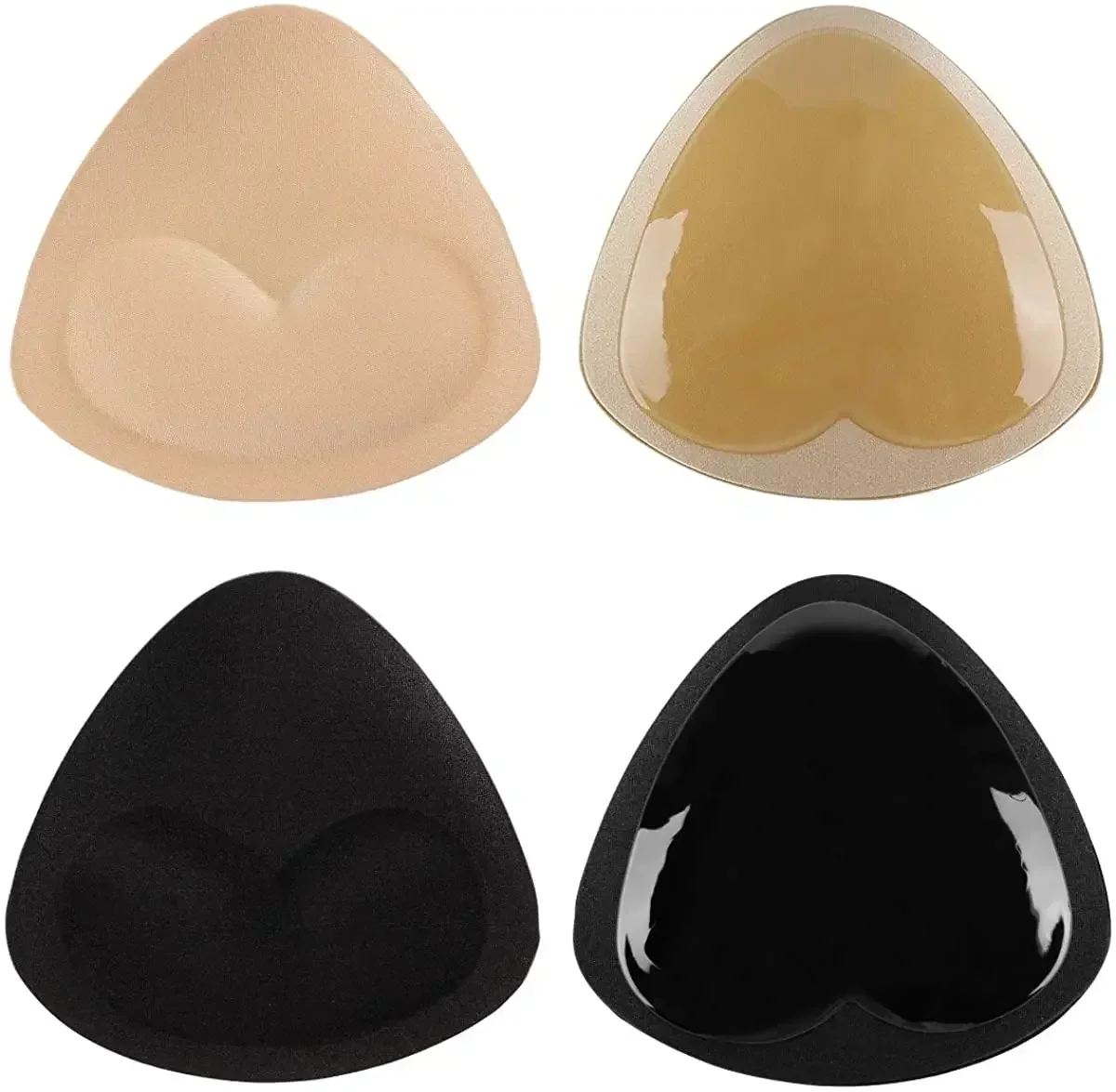 Lightweight breast enhancer pads for invisible styling under clothing