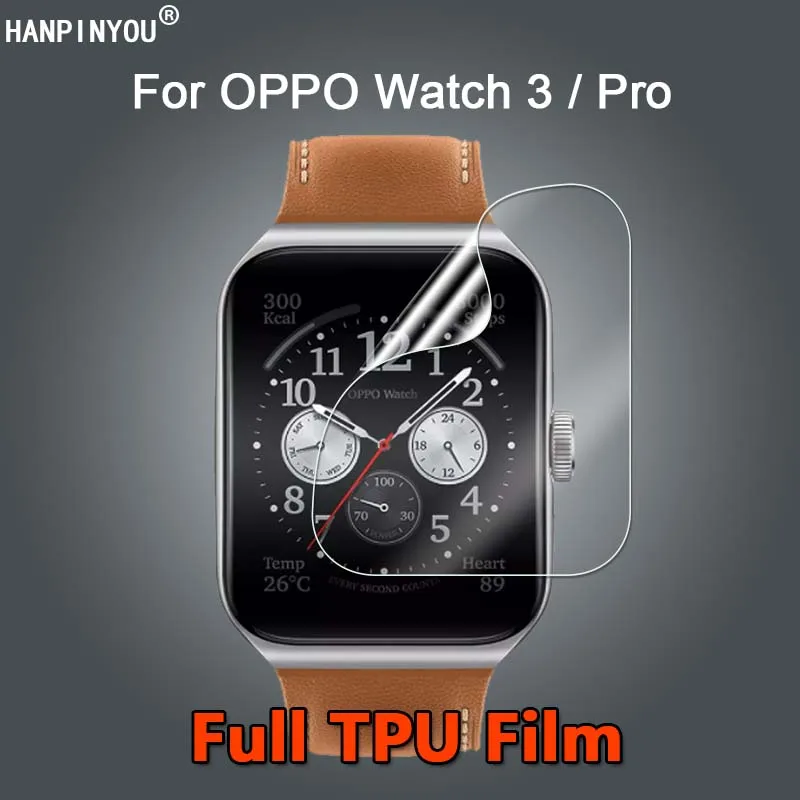 10 Pz Per Oppo Watch 3 / Pro Smart Watch Ultra Clear Slim Riparabile Soft Tpu Hydrogel Film Screen Protector-Non Vetro Temperato
