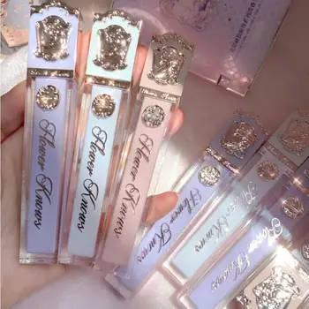 플라워 노즈 유니콘 크리스탈 립 글레이즈 미러 모이스처 립스틱, 한국 립밤, 다크 입술용 클리어 립글로스