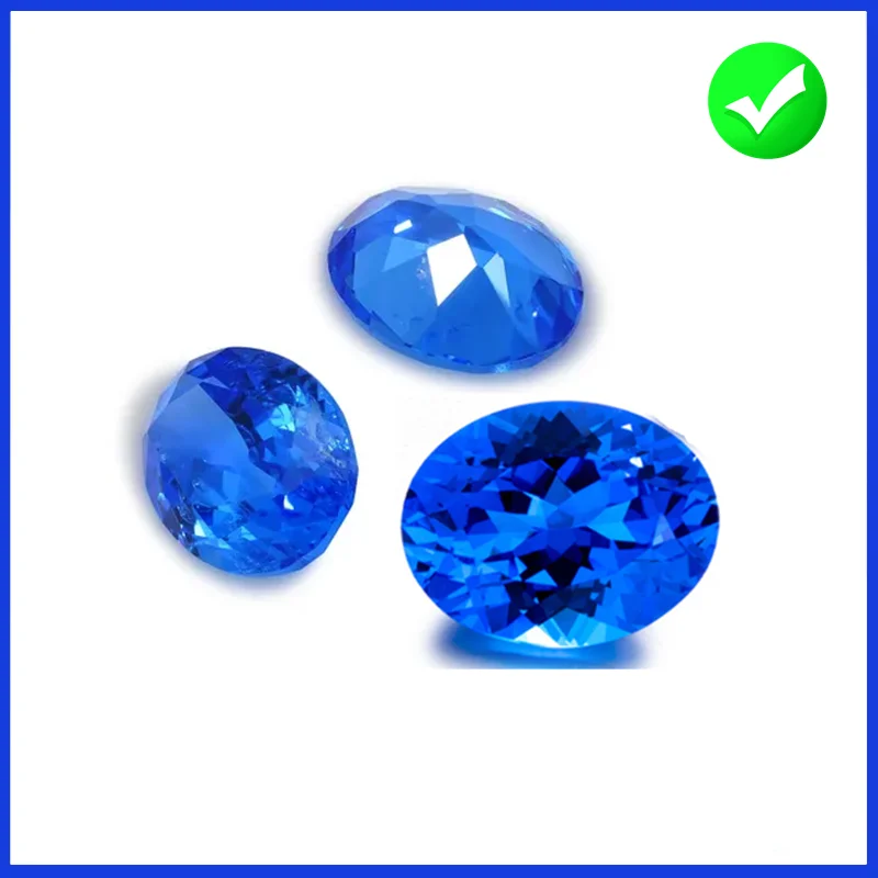 Neue wunderschöne Kobalt-Spinel-Oval-Facettenschliff, schillernde Edelsteine für die Schmuckherstellung, Edelstein-Kollektion, Charms-Stein