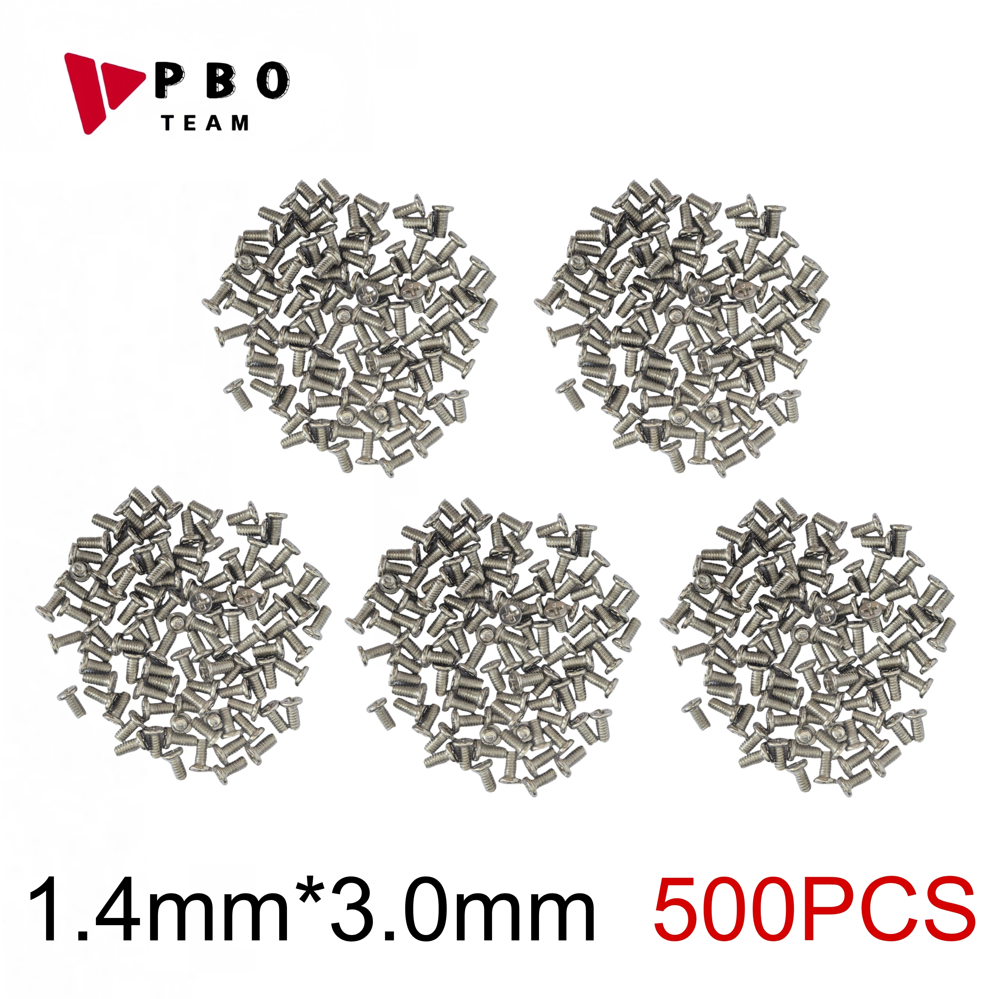 100/500PCS 1.4*3.0mm 3.0mm 나사 교체 삼성 A50 A40 A30 A20 A53 A80 A90 A52 A71 마더 보드 프레임 나사 내부