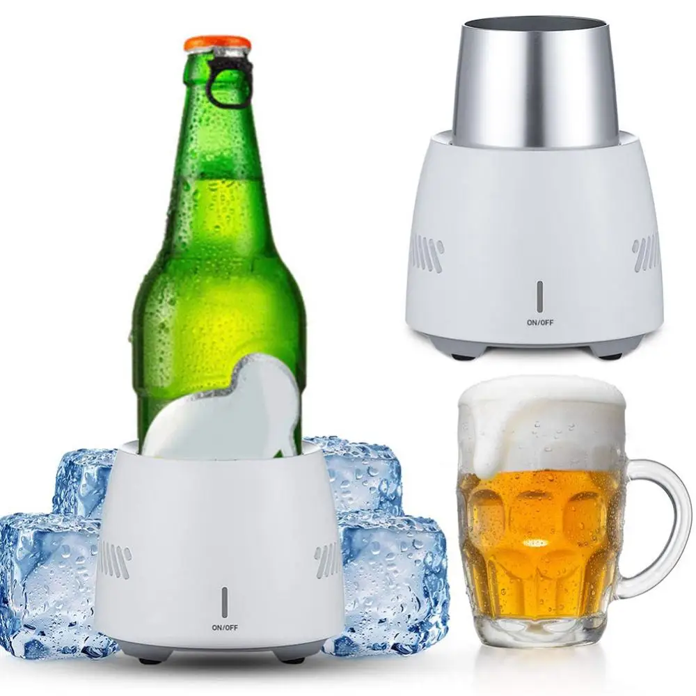 Drink Cooler Beverage Fast Cooler Cup Electric Beer Bottle Can Water Soda Drinks Cooling Mug Mini Electronic Refrigeration Cooler
