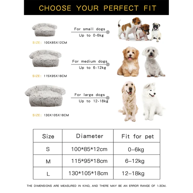 Dog Bed Sofa for Dogs Plush Large Pets Products Fluffy Sofa Cushion Accessory Medium Cats Pet Kennel Big Mat 6